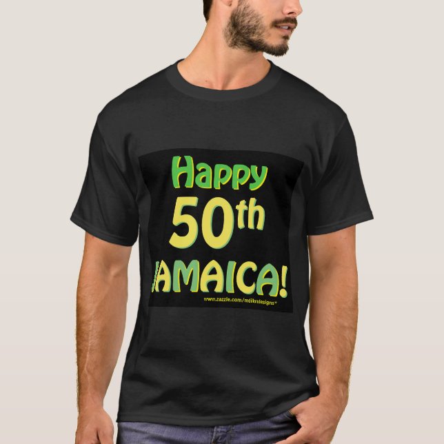 Camisetas de 50 anos da Jamaica (Frente)