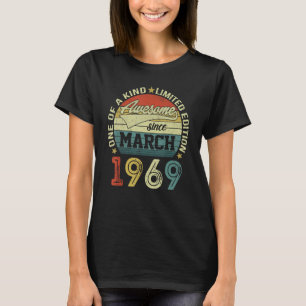camisetas De 54 Anos De Idade Incrível Desde Março