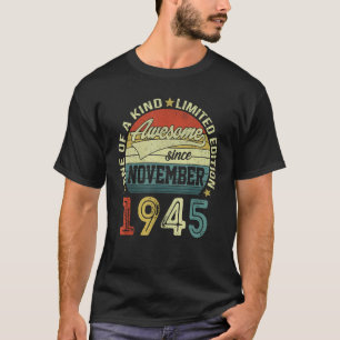 camisetas De 78 Anos De Idade Incrível Desde Novem