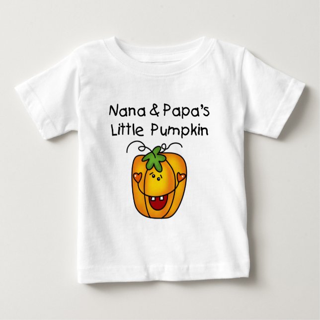 Camisetas de abóbora da Nana e do Papa (Frente)