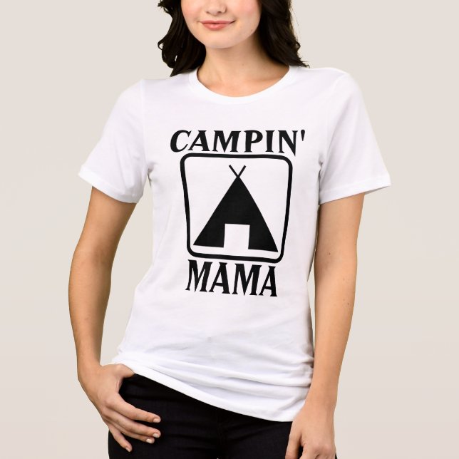 Camisetas de acampamento MOM TENT (Frente)