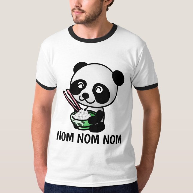 Camisetas de AMANTE DE COMIDA CHINESA NOM NOM NOM (Frente)
