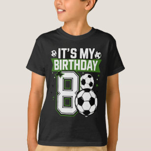 Camisetas de Aniversariante 8 Futebol É Meu 8º Ani
