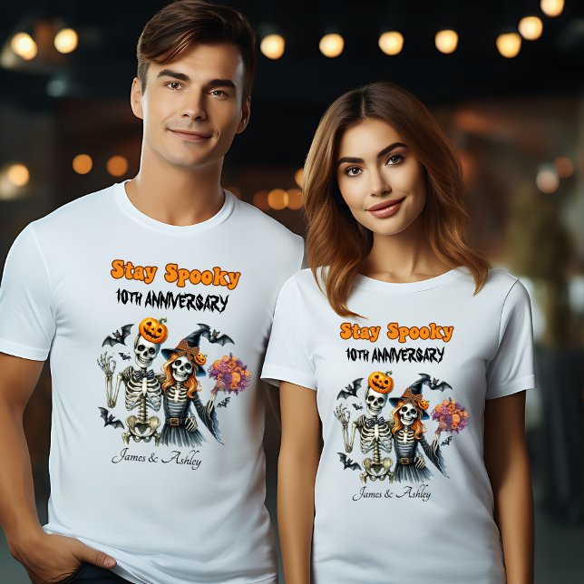 Camisetas de aniversário de Halloween para Casais  (Criador carregado)