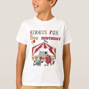 Camisetas de aniversário e presentes de 5 de Circo