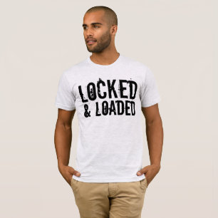 Camisetas de arma TRAVADA E PREPARADA