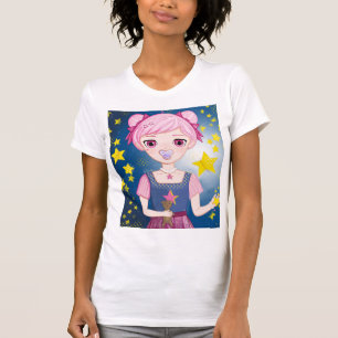 Camisetas de arte anime do mundo de Lumi