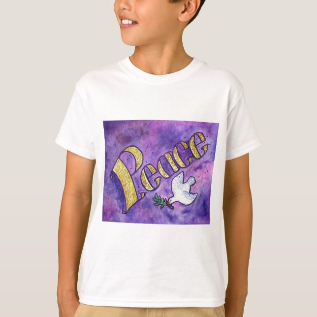 Camisetas de Arte Inspiracionais da Porta da Paz (Frente)