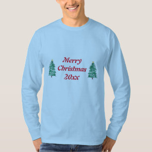Camisetas de árvores de Natal feliz