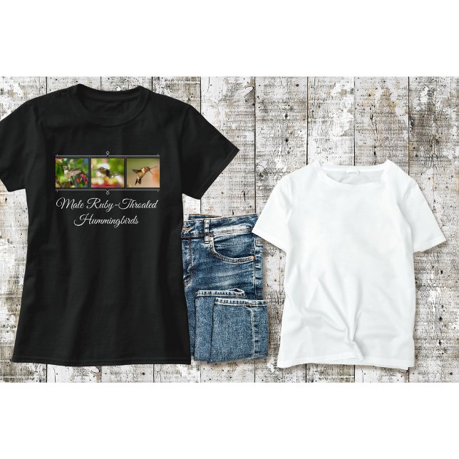 Camisetas de beija-flor - Beija-flor-de-garganta-r (Criador carregado)