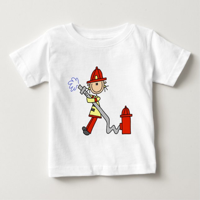 Camisetas de Bombeiro com Mangueira e Presentes (Frente)