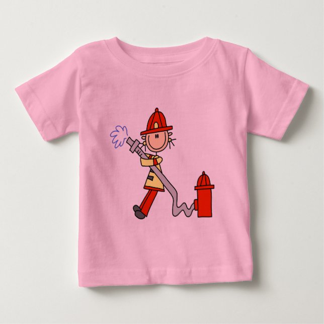 Camisetas de Bombeiro com Mangueira e Presentes (Frente)