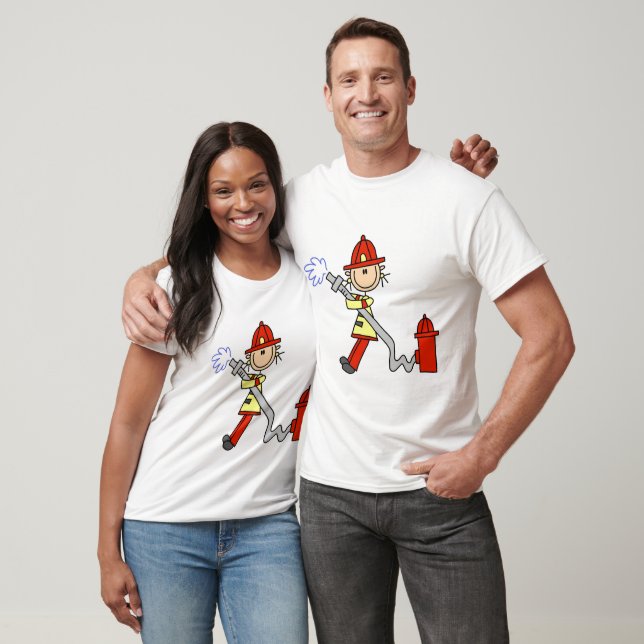 Camisetas de Bombeiro com Mangueira e Presentes (Unissex)