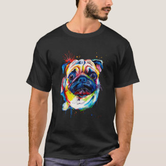 Camisetas de Cachorro Pug Amor