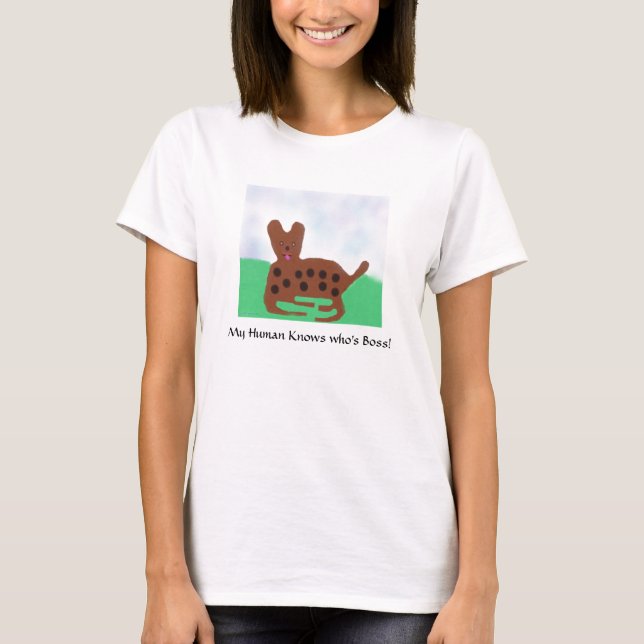 Camisetas De Cães Com Manchas Longas (Frente)