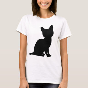 Camisetas DE CAMADAS DE ARTE DE GATO NEGRO