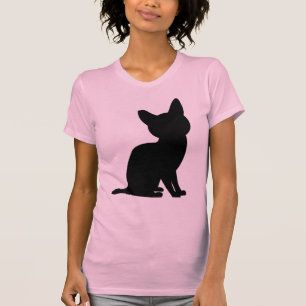 Camisetas DE CAMADAS DE ARTE DE GATO NEGRO