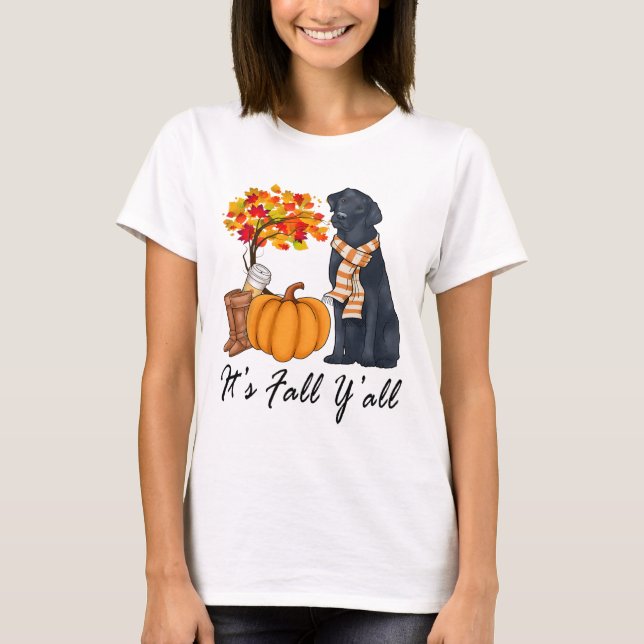 Camisetas De Camisas De Queda Para Mulheres Labrad (Frente)