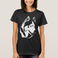 Camisetas de cão de Rouco de camisa Malamute para 