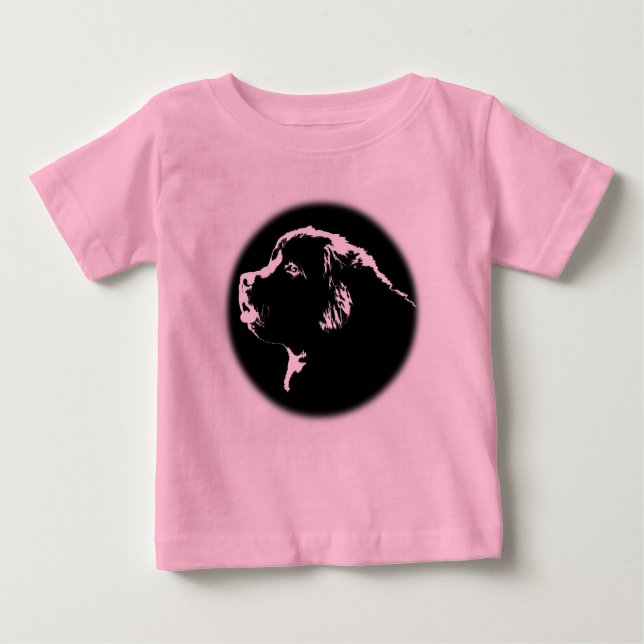 Camisetas de cão do Cachorro da Terra Nova de Todd (Frente)