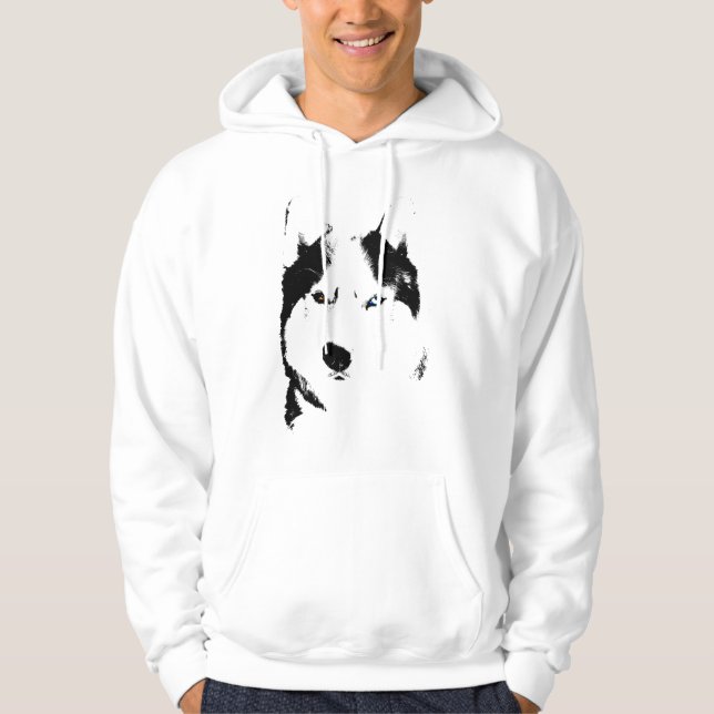 Camisetas de cão encapuçados roncas da camisola do (Frente)