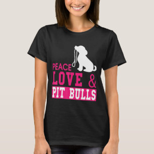 Camisetas De Cão-Peach Amor Amp Bulls