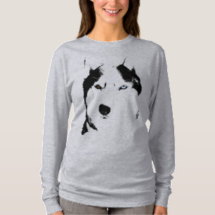 Camisetas de cão roncas do trenó do Malamute da