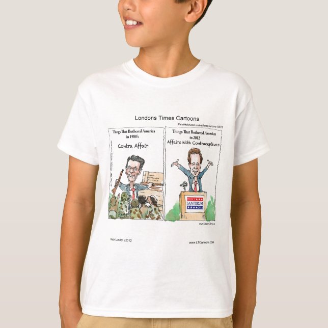 Camisetas de Cartoons do London Times (Frente)