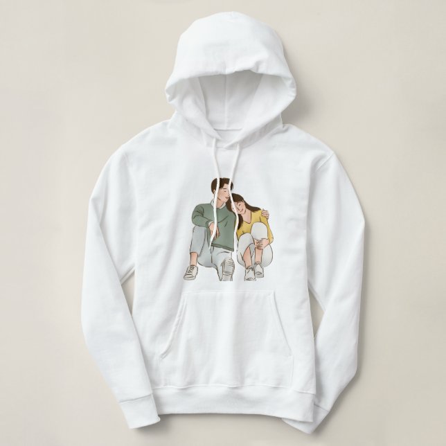Camisetas de casal gêmeos conjunto para casal (Frente do Design)