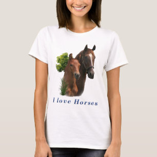 Camisetas de cavalos que eu amo