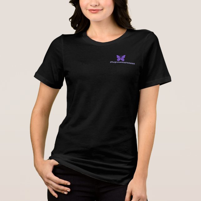 Camisetas de conscientização do Lupus (Frente)