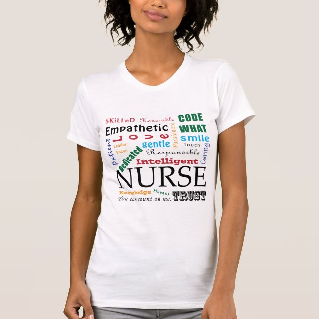 Camisetas de Enfermagem Traços Semana da Enfermeir (Frente)