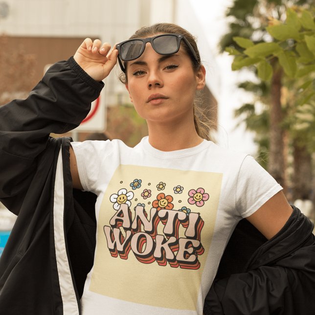 CAMISETAS DE ESTILO DE RETRO DE T-SHIRTS ANTI-WOKE (Criador carregado)