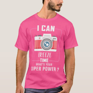 Camisetas de Fotógrafos Câmera Mulheres Camisa de