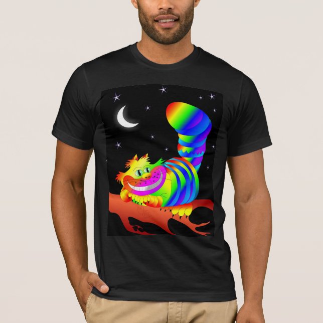 Camisetas de Gato de Cheshire sorrindo (Frente)