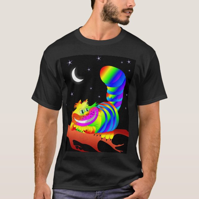 Camisetas de Gato de Cheshire sorrindo (Frente)