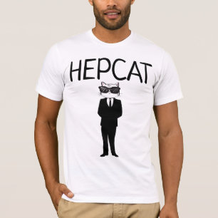Camisetas de gato de hipster, camiseta de HEPCAT