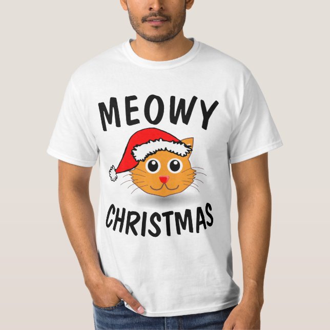 Camisetas de gato de Natal (Frente)