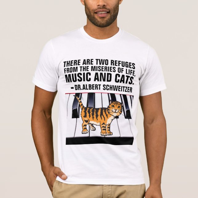 CAMISETAS DE GATO, DOIS MEIOS DE REFÚGIO DE MISÉRI (Frente)