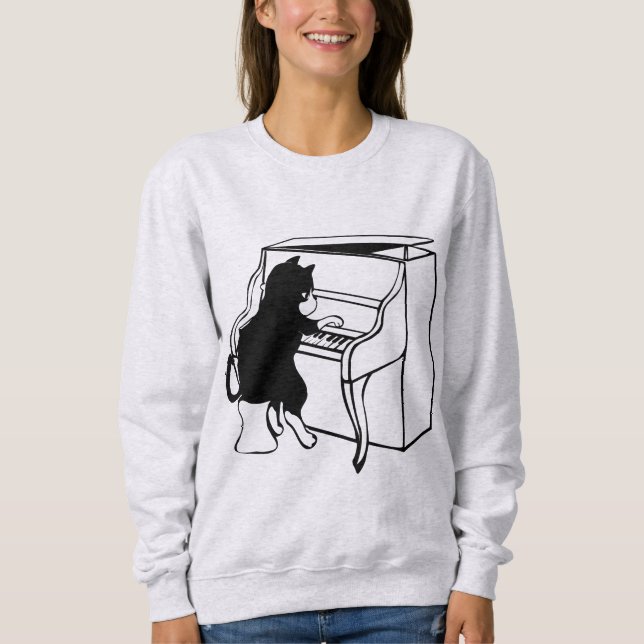 Camisetas de gato PIANO (Frente)