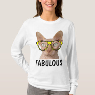 Camisetas de gato sem pêlos, fabulosas e engraça
