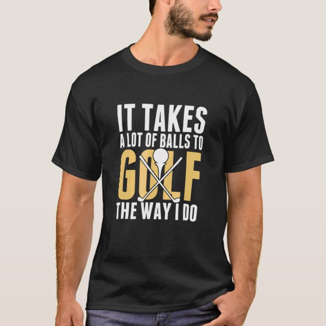 Camisetas De Golfe Levam Muitas Bolas (Frente)