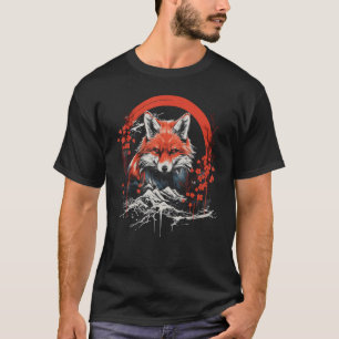 Camisetas de Gráfico de Arte Japonesa da Fox para 