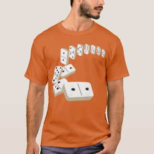 Camisetas de Jogador de Dominó Peças de Dominó Uni