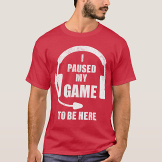 Camisetas de jogos Foreen Boys Pausaram Meu Jogo d