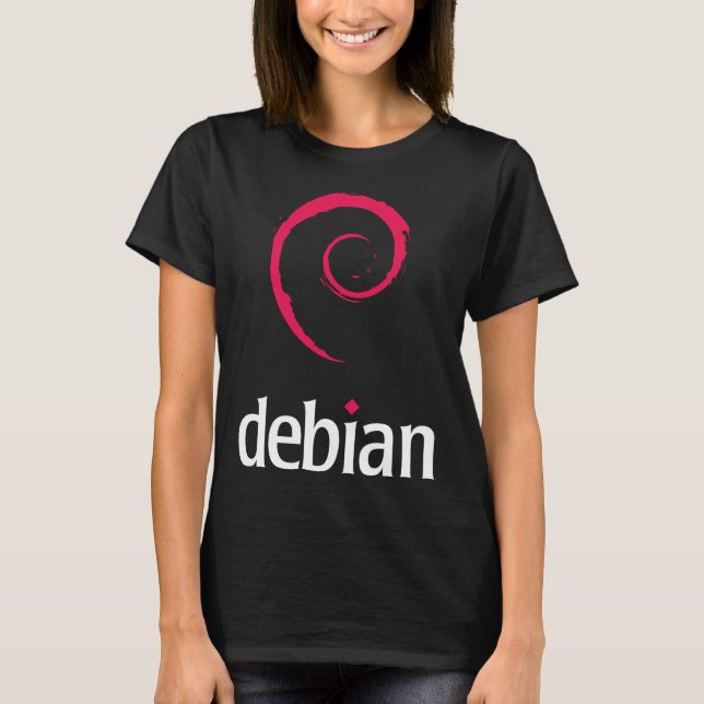 Camisetas de Linux Debian (Frente)