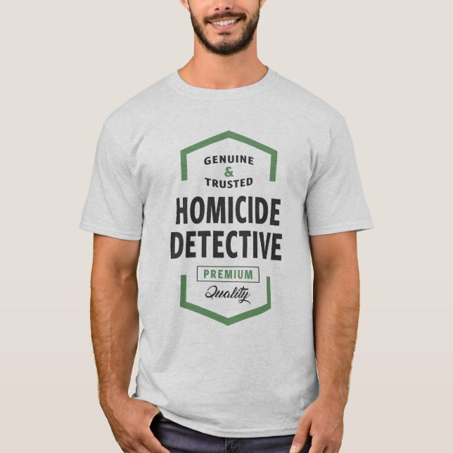 Camisetas de logotipos do detetive de homicídio (Frente)