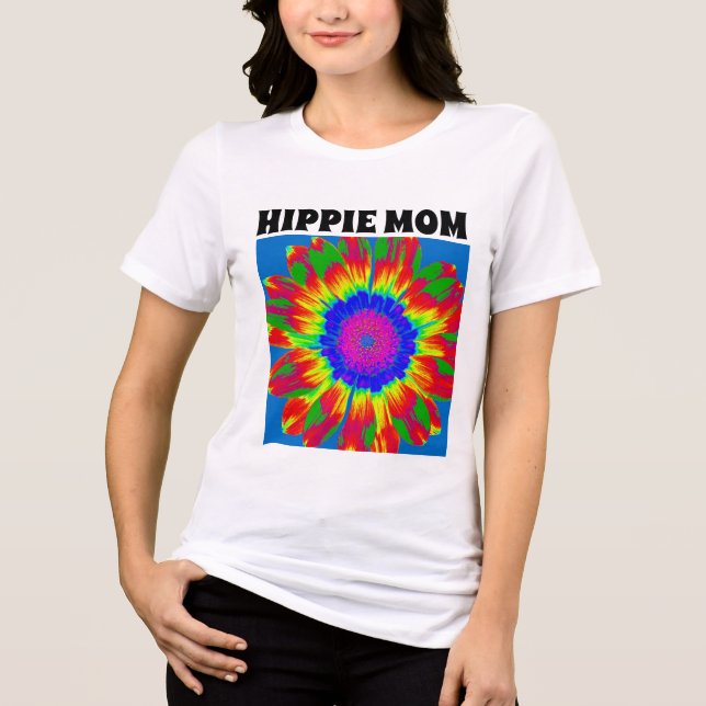 CAMISETAS DE MÃE HIPPIE (Frente)