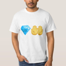 Camisetas de mão de diamante