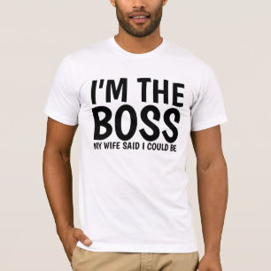 Camisetas DE MARIDO, EU SOU A MULHER DO CHEFE DISS